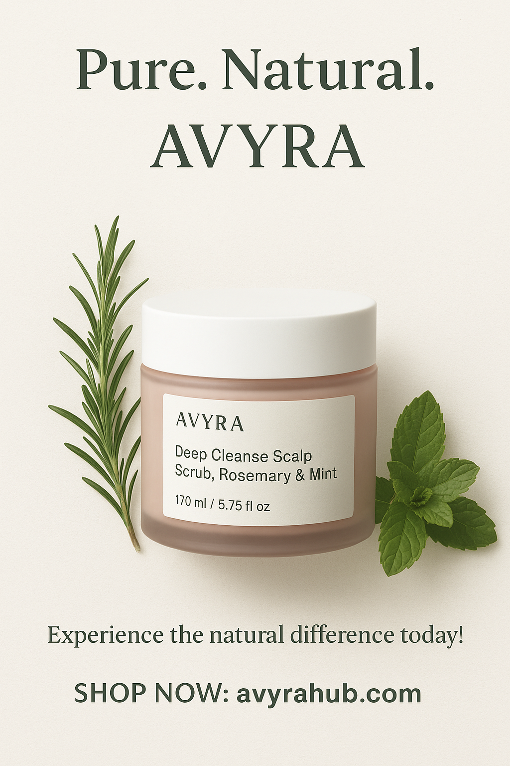 Deep Cleanse Scalp Scrub, Rosemary & Mint
